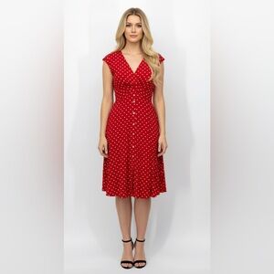 JOSEPH RIBKOFF Polka Dot Dress